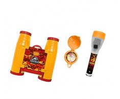 Jurassic World 75450 Advent Ure Ensemble 3 pièces : Jumelles, Boussole et Lampe de Poche (Batterie 2 x AAA Non incluses) sur Carte Blister 21 x 5 x 28 cm 3, Multicolore