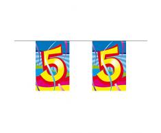 Zahl 1-10 Mini Guirlande danniversaire - 4 mètres