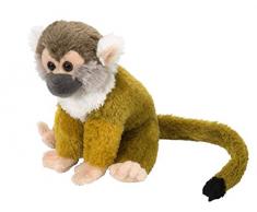Wild Republic Republic-12303 Peluche Singes-Écureuils Cuddlekins Mini, Jouets, 20cm, 12303, Brun