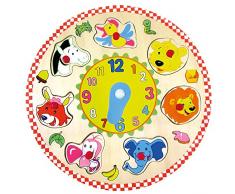 Bino - 88062 - Puzzle avec Horloge