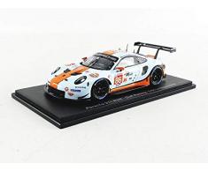 Spark- Voiture Miniature de Collection, S7946, Blanc/Orange
