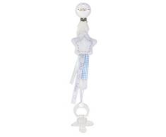 Bam Bam Attache Tétine Forme Etoile Bleu