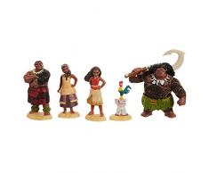 Taldec- Disney Vaiana Set de Figurines, 45536