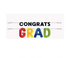 Unique Party 73739 Lot de 2 guirlandes en Forme de Ballon de Lettres 2,74 m