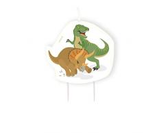 amscan 9903981 Bougie danniversaire Dinosaure Multicolore