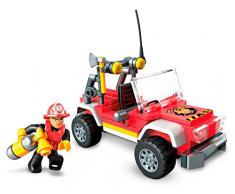 Mega Construx Wonder Builders Véhicule de Secours tout-terrain, jeu de construction, 114 briques, pour enfant dès 5 ans, GLK53