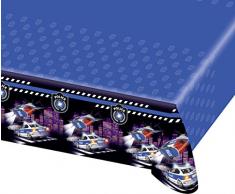 amscan - 998285 - Nappe Plastifiée Police - 120 x 180 cm