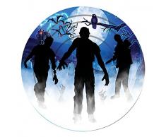 Forum Novelties X79137 Zombie Petite Assiettes, Multicolore, taille unique