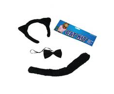 Bristol Novelty Novelty-DS009 DS009 Accessoires de Chat, Noir, Taille Unique