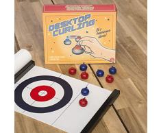 Novelty- Jeu de Table Desktop Curling, DESCURL, Universel