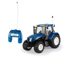 TOMY BIG FARM BRITAINS - Tracteur Radiocommandé New Holland T6070, Tracteur Jouet 42601, Tracteur Électrique avec Son et Lumière, Réplique Détaillée à lÉchelle 1/16, Adapté aux Enfants dès 3 ans