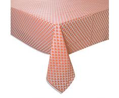 Unique Party - 37213 - Nappe en Plastique - Motif Pétoncles - 2,74 x 1,37 m - Rose Corail