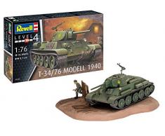 Revell Char T-34/76 Modèle 1940-échelle 1/79-niveau 4/5 Maquette, 03294, Non laqué