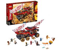 LEGO-Le Q.G des Ninjas, Ninjago Reine Serpent Aspheera et 9 Figurines Jeu pour Enfant 9 Ans et Plus Briques de Construction, 70677, Multicolore