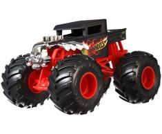 Hot Wheels Monster Trucks Bone Shaker Voiture Aux Roues Géantes, Véhicule Échelle 1:24, Jouet pour enfant, Gcx15
