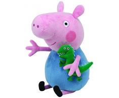 Peppa Pig - Peppa le cochon - Peppa Large - George - Peluche - 28 cm