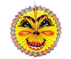 Idena 8312518 Lampion, Lanterne solaire, diamètre 26 cm, multicolore