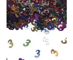 Folat Confettis de Table Motif Nombre