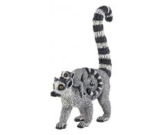 Papo - 50173 - Figurine - Animaux - Lémurien et son Bébé