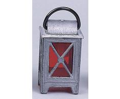 Rulke Rulke020625 50 mm Rouge de Berceau Lanterne en étain