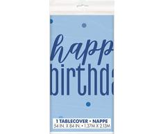Unique Party 83593 Nappe Bleu Argent