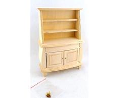 Maison De Poupées Miniature Inachevée Mobilier De Salle À Manger Bare Bois Naturel Commode