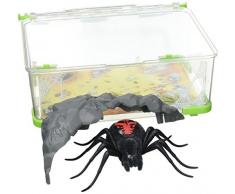 Asmokids - KK290322 - Terrarium + Araignée Rodeuse - Wild Pets - Saison 2 - Noir