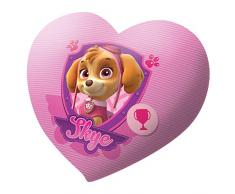 Disney PW16049 Coussin en Forme en Velours, Polyester, Rosa, 40 x 40 cm