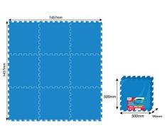 Kidz Corner Tapis Unicolore, Bleu, 450056 - Version Italienne