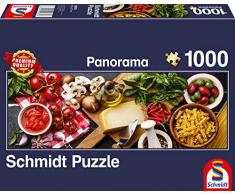 Schmidt Spiele 58374 Puzzle de Cuisine Italienne 1 000 pièces Motif Panorama Multicolore
