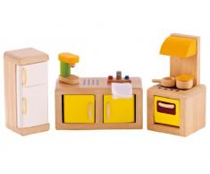 Hape - E3453 - Jeu dImitation en Bois - Maison de Poupées - Cuisine