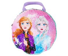 Disney- Coussin Secret à Paillettes, 566FZO, White/Bleu