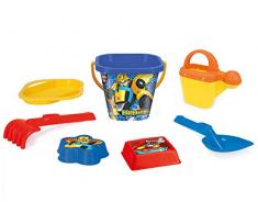 Wader 76342 Transformers Ensemble de 7 pièces avec Seau et passoire, arrosoir, Pelle et 2 moules à Sable Multicolore