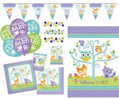 Amscan 9050 0311 Party Set Vaisselle Welcome