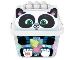 Mega Bloks First Builders boîte en forme de panda, jeu de blocs de construction, 25 pièces, jouet pour bébé et enfant de 1 à 5 ans, GCT47