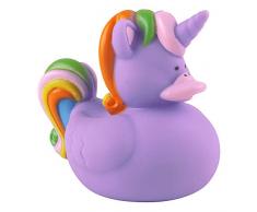 eBuyGB 1317321 Licorne Canards en Caoutchouc Enfants Jouet de Bain éclaboussures deau, Violet