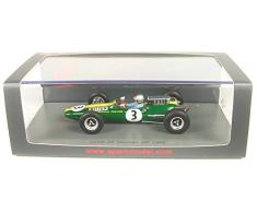 SPARK- Voiture Miniature de Collection, S7123, Vert/Jaune