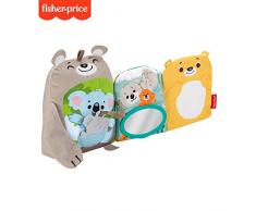 Fisher-Price Mon Livre Peluche dActivités, jouet bébé aux textures et sons multiples, avec anneau de dentition koala, 3 mois et plus, GJD37