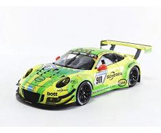 Minichamps- Voiture Miniature de Collection, 155176911, Jaune/Vert