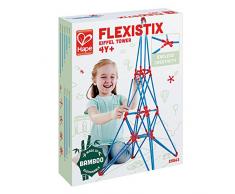 Hape-HAPE-E5563-Jeux de Construction éco Responsable en Bambou-Tour Eiffel Jouets en Bois, E5563, Multicolore