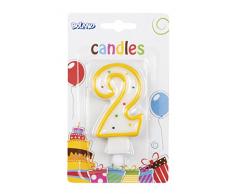 Boland 63402 Lot de 2 bougies avec chiffres