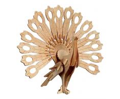 Innova® en Bois Puzzle 3D Puzzle en Bois Jigsaw Woodcraft Paon modelage en Bois Puzzle Jouet Cadeau