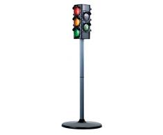 Alldoro Lampe de signalisation pour Enfant avec Pied Large env. 75 cm de Haut avec 2 Lampes de Voiture et 2 piétons, Fonctionne sur Piles, 2 Modes déclairage et Interrupteur