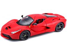 Bburago Maisto France - 16001 - Ferrari LaFerrari - Véhicule Miniature - Échelle 1/18 - Couleur rouge