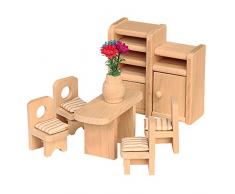 Beluga - 70124 - Ensemble de Mobilier de Maison de Poupée - Salle à Manger - 7 Pièces