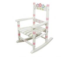 Fantasy Fields- Fauteuil à Bascule, W-5147G, Blanc E Rose