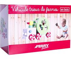 FERRY- vehicule Canard trieur de Forme a Trier en Bois, 320000, Marron