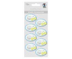 Ursus 564000520 F créative Accessoires, baptême Jeunes, Autocollant, Lot de 8
