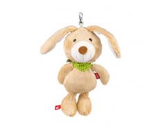 sigikid, Filles et Garçons, Lapin Mimimis 20 cm, Peluche à Suspendre avec Mousqueton, Beige, 42393