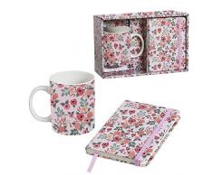 Dcasa Coffret Cadeau Tasse avec carnet Rose Sets de matériel Scolaire (1)